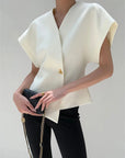 Nerina | Bluse med knapdetaljer