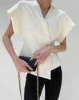 Nerina | Bluse med knapdetaljer