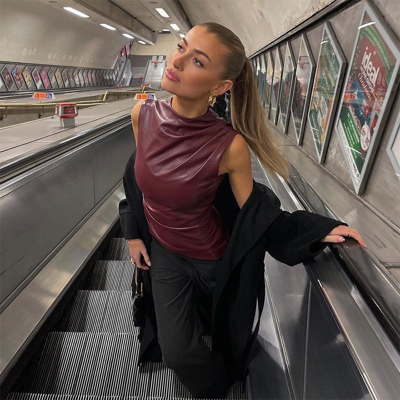 Scarlett | Læder Top